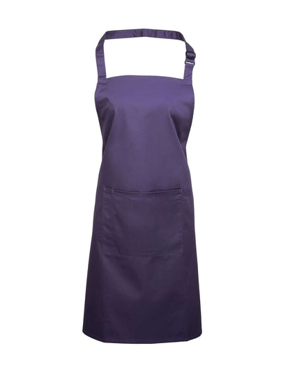 'COLOURS COLLECTION’ BIB APRON WITH POCKET - Purple - Main