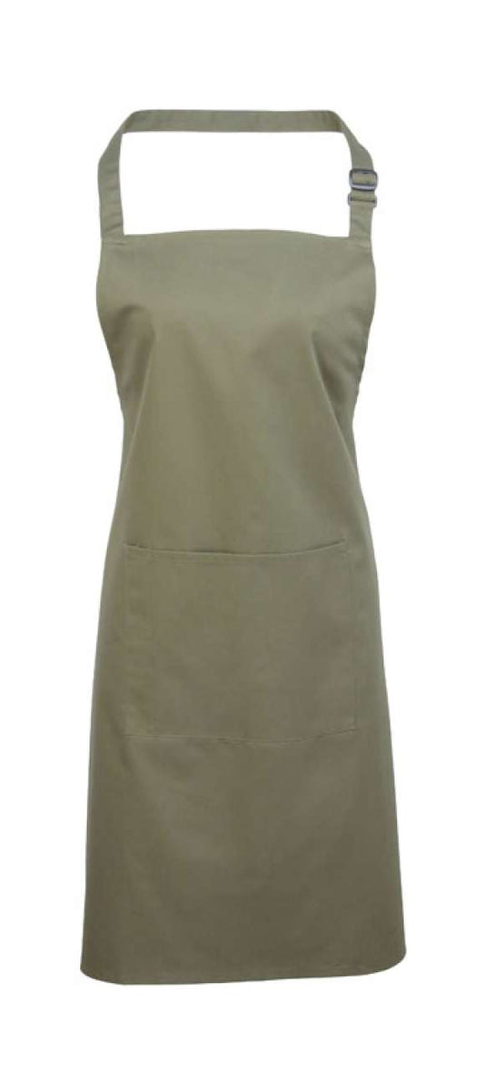 'COLOURS COLLECTION’ BIB APRON WITH POCKET - Sage - Main