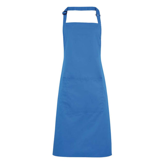 'COLOURS COLLECTION’ BIB APRON WITH POCKET - Sapphire - Main