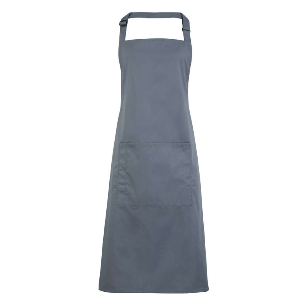 'COLOURS COLLECTION’ BIB APRON WITH POCKET - Steel - Main
