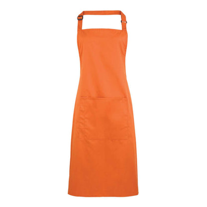 'COLOURS COLLECTION’ BIB APRON WITH POCKET - Terracotta - Main