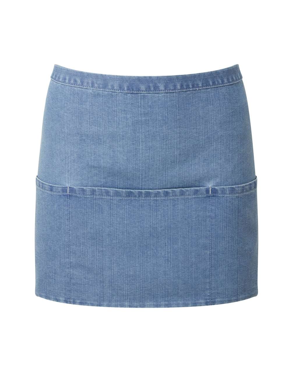 'COLOURS COLLECTION’ THREE POCKET APRON - Blue Denim - Main