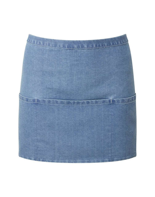 'COLOURS COLLECTION’ THREE POCKET APRON - Blue Denim - Main