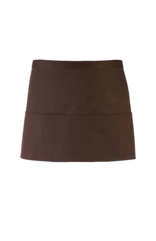 'COLOURS COLLECTION’ THREE POCKET APRON - Brown - Main