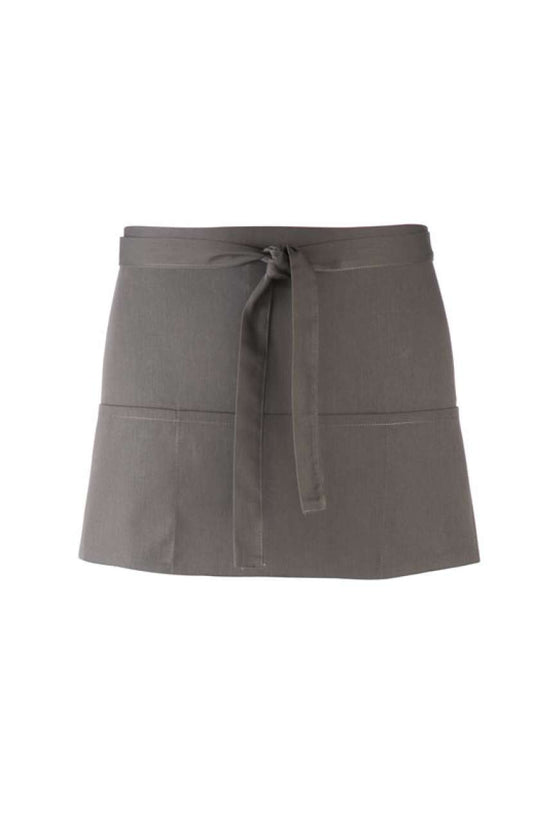 'COLOURS COLLECTION’ THREE POCKET APRON - Dark Grey - Main