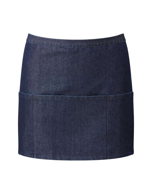 'COLOURS COLLECTION’ THREE POCKET APRON - Indigo Denim - Main