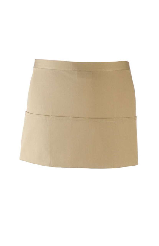 'COLOURS COLLECTION’ THREE POCKET APRON - Khaki - Main