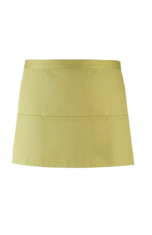 'COLOURS COLLECTION’ THREE POCKET APRON - Lime - Main