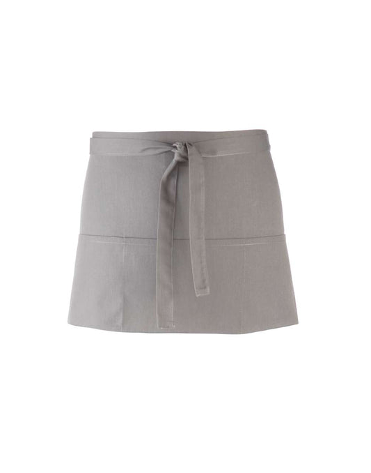 'COLOURS COLLECTION’ THREE POCKET APRON - Silver - Main