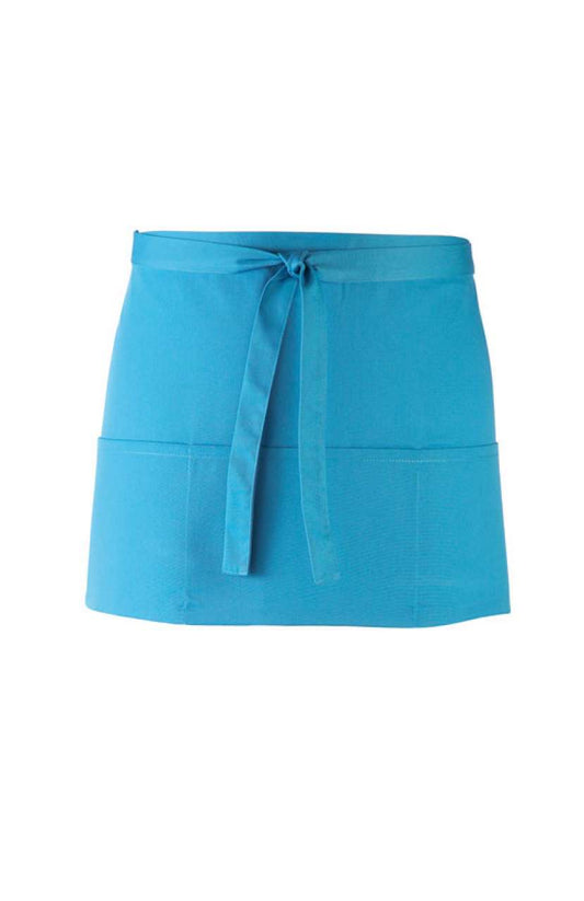 'COLOURS COLLECTION’ THREE POCKET APRON - Turquoise - Main