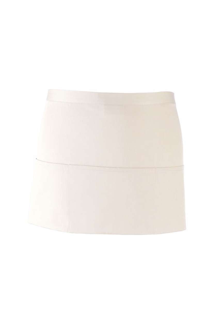 'COLOURS COLLECTION’ THREE POCKET APRON - White - Main
