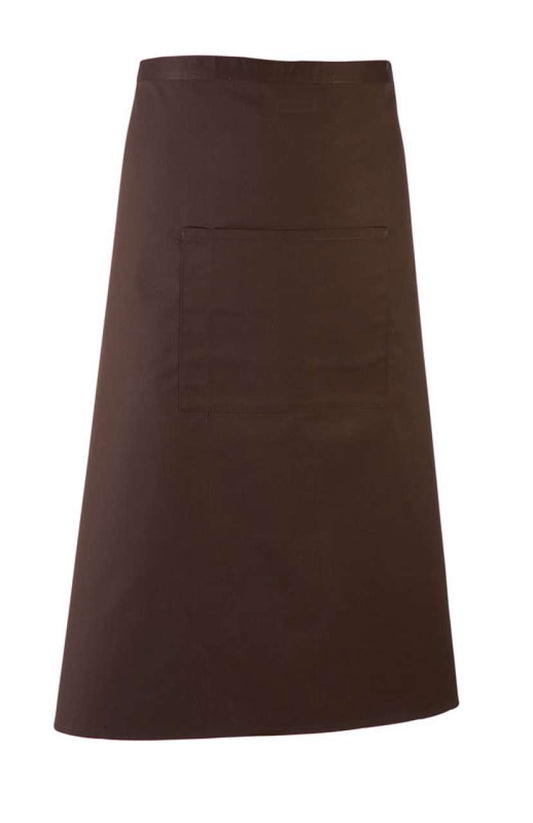 'COLOURS COLLECTION’ BAR APRON WITH POCKET - Brown - Main