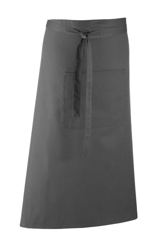 'COLOURS COLLECTION’ BAR APRON WITH POCKET - Dark Grey - Main