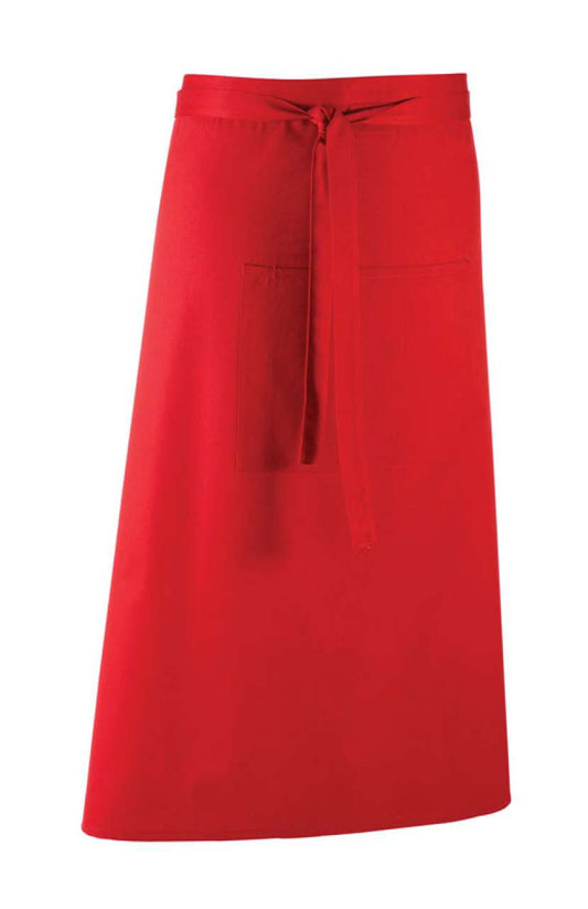 'COLOURS COLLECTION’ BAR APRON WITH POCKET - Red - Main