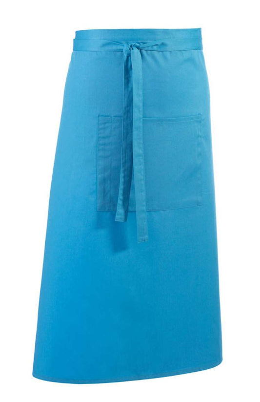 'COLOURS COLLECTION’ BAR APRON WITH POCKET - Turquoise - Main