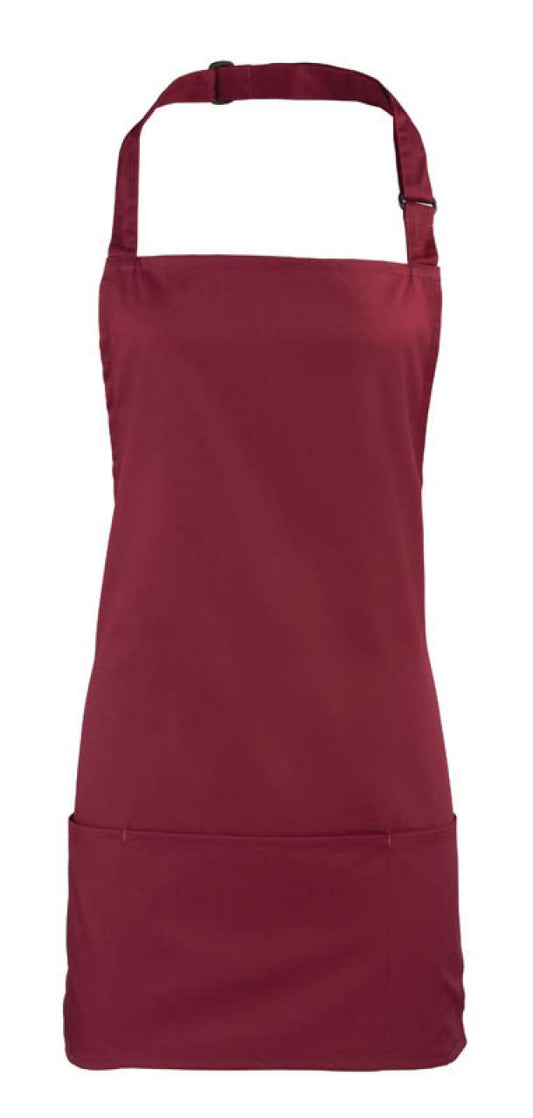 'COLOURS COLLECTION’ 2 IN 1 APRON - Burgundy - Main