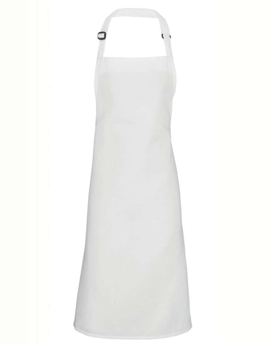 POLYESTER BIB APRON - White - colorimageurl