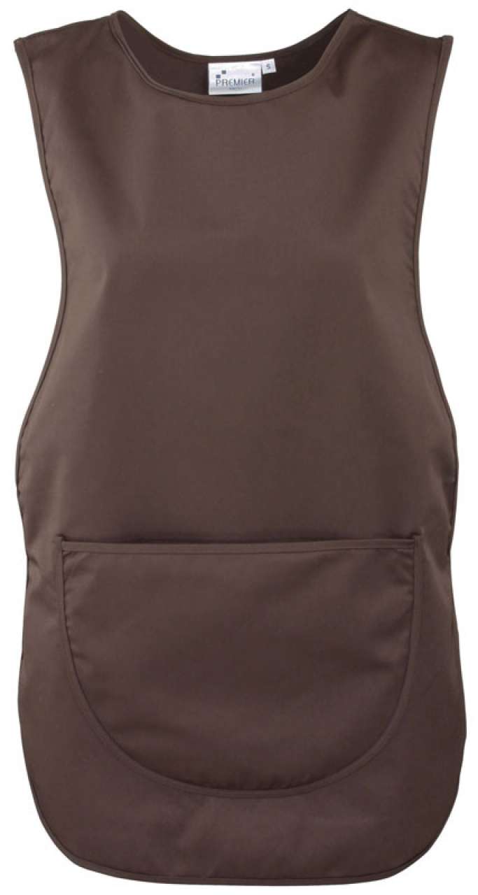 WOMEN'S POCKET TABARD - Brown - Main
