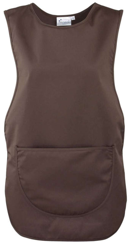 WOMEN'S POCKET TABARD - Brown - Main
