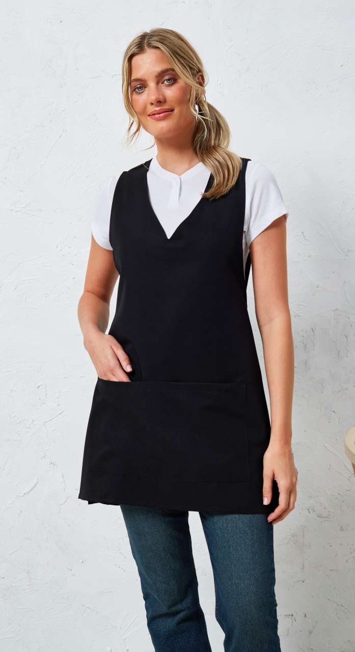 ‘TULIP' WRAP AROUND TUNIC - Black - Model