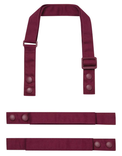 'COLOURS ' SWAP & POP APRON - STRAP - Burgundy
