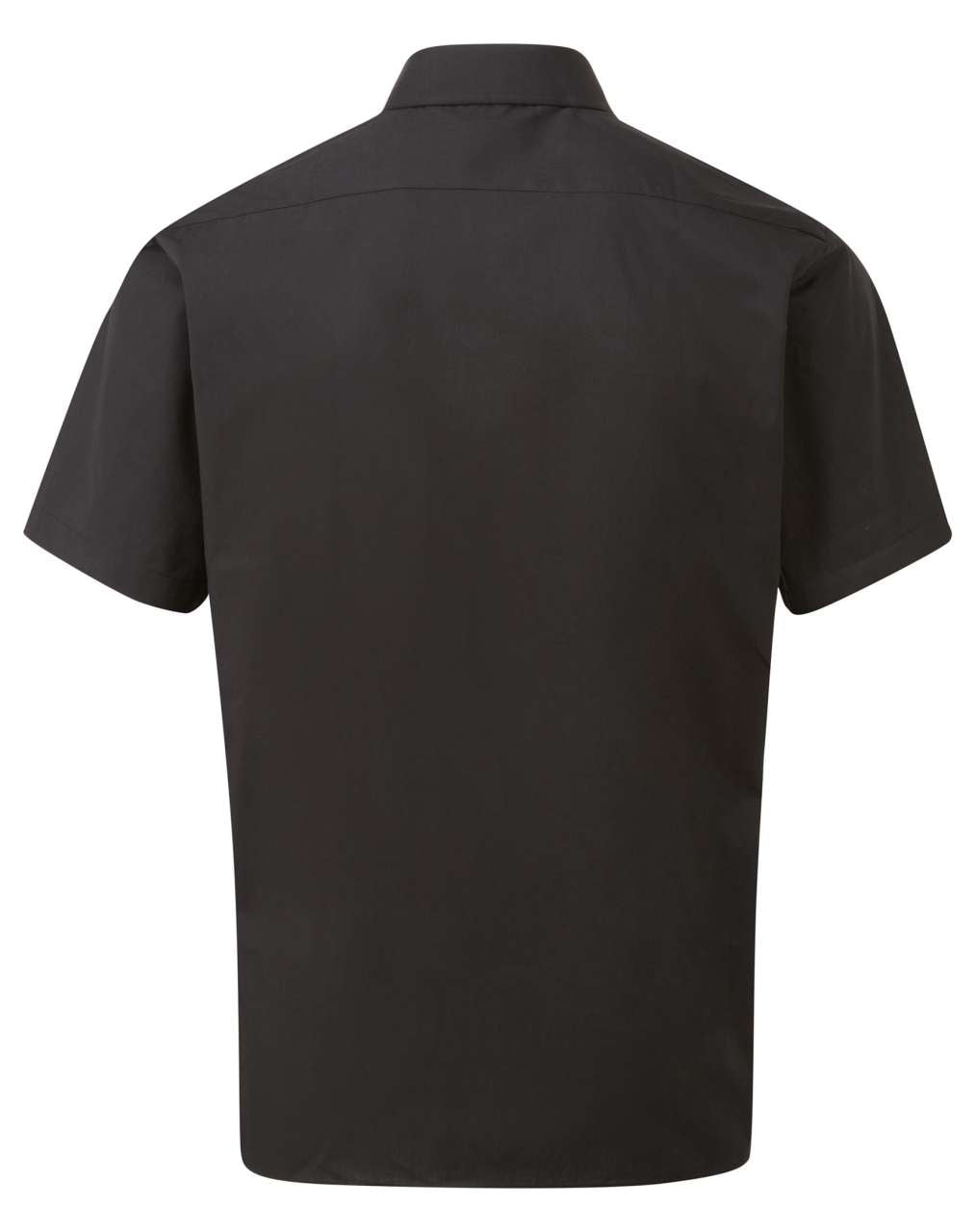 MEN'S SHORT SLEEVE POPLIN SHIRT - Black - Additional