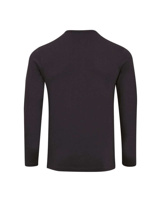 MEN'S LONG JOHN ROLL SLEEVE TEE - Black - Main
