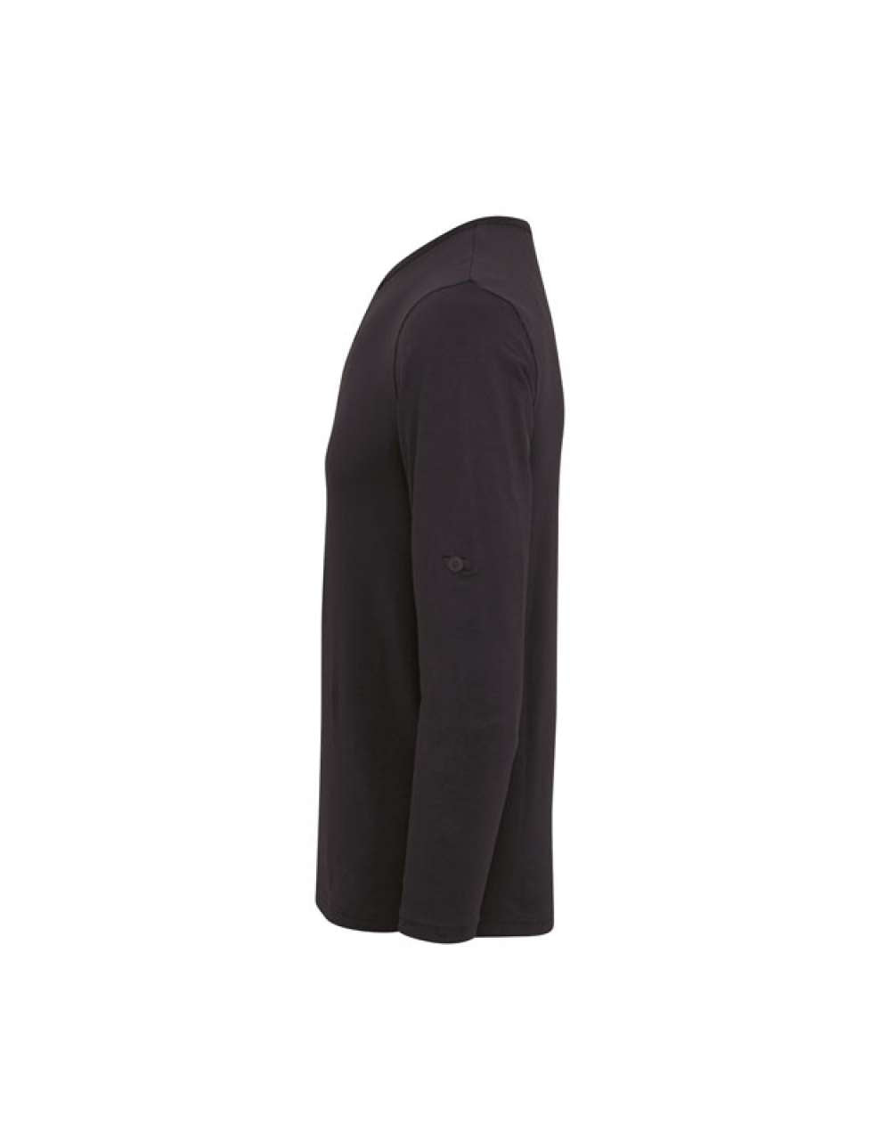 MEN'S LONG JOHN ROLL SLEEVE TEE - Black - Additional
