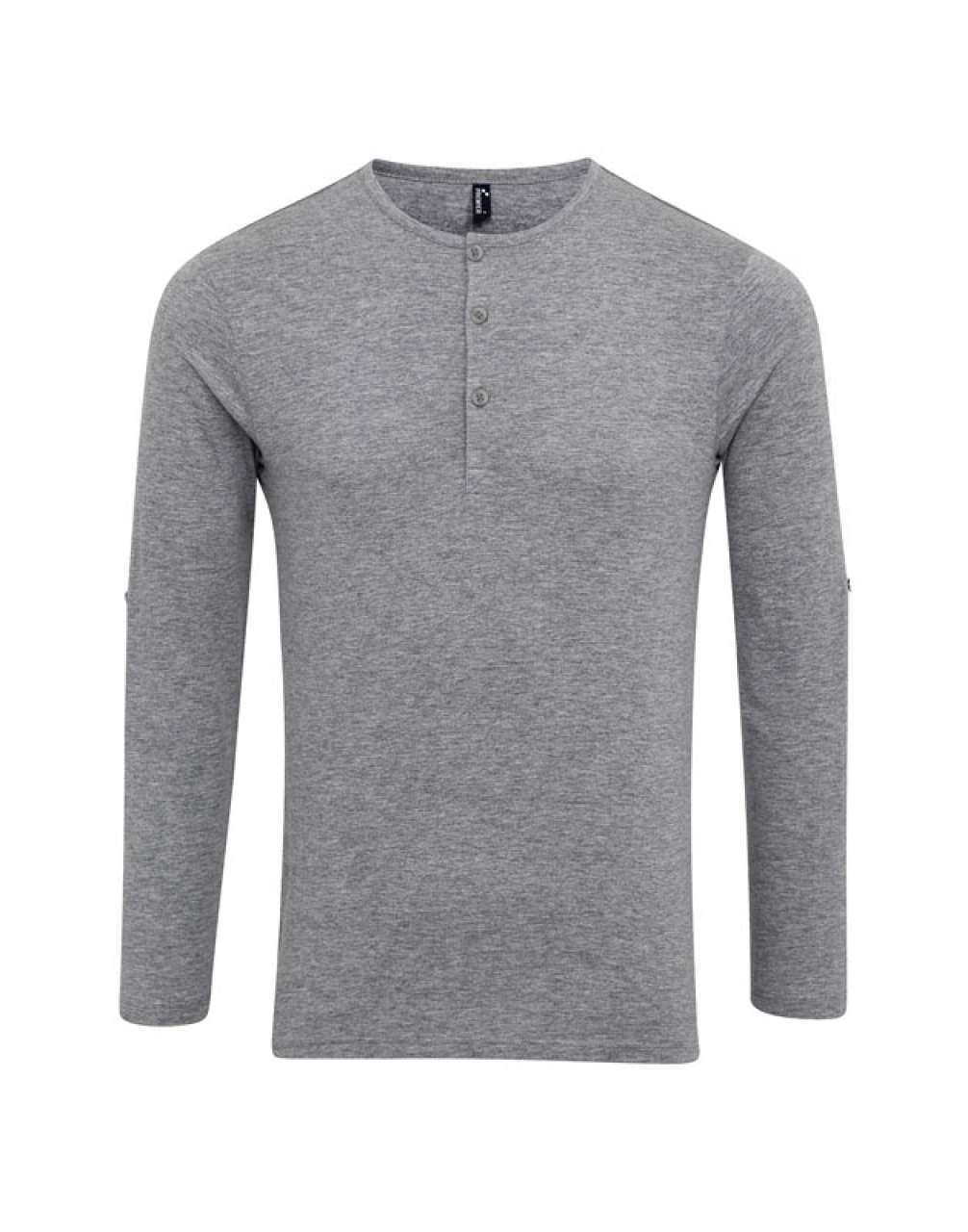 MEN'S LONG JOHN ROLL SLEEVE TEE - Grey Marl - Additional