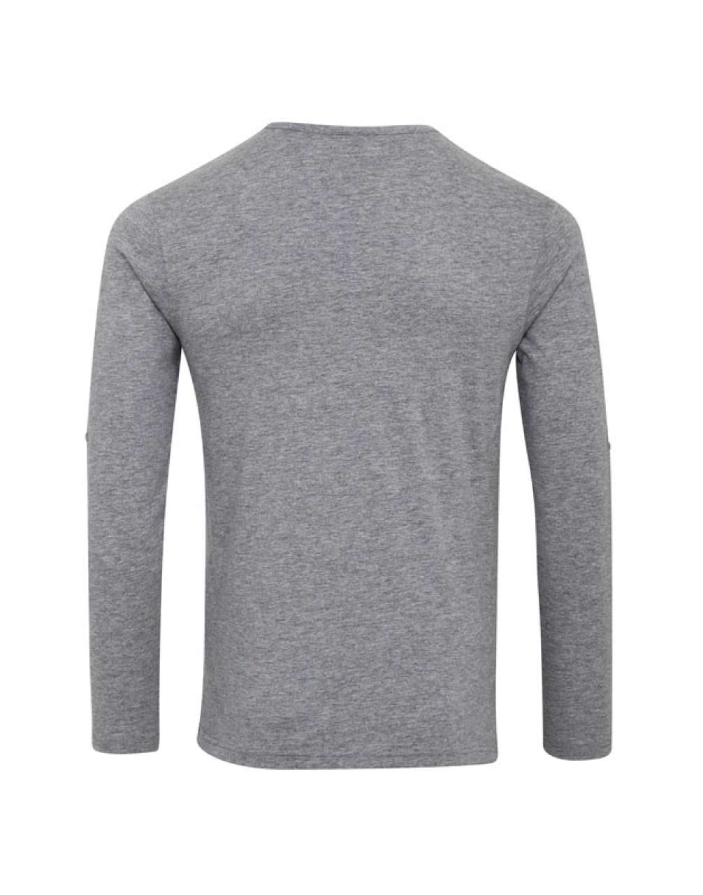 MEN'S LONG JOHN ROLL SLEEVE TEE - Grey Marl - Main