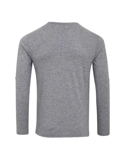 MEN'S LONG JOHN ROLL SLEEVE TEE - Grey Marl - Main
