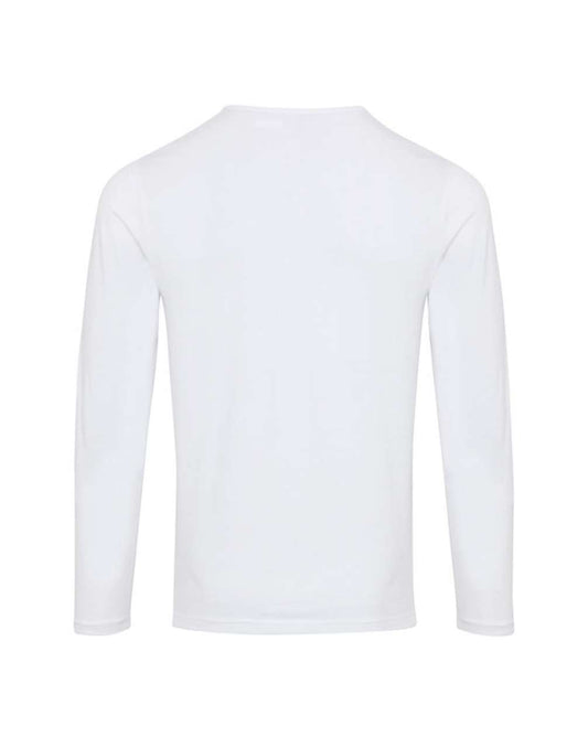 MEN'S LONG JOHN ROLL SLEEVE TEE - White - Main
