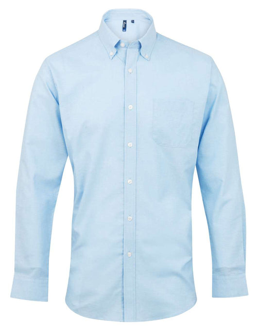 MEN’S LONG SLEEVE SIGNATURE OXFORD SHIRT - Light Blue - Main