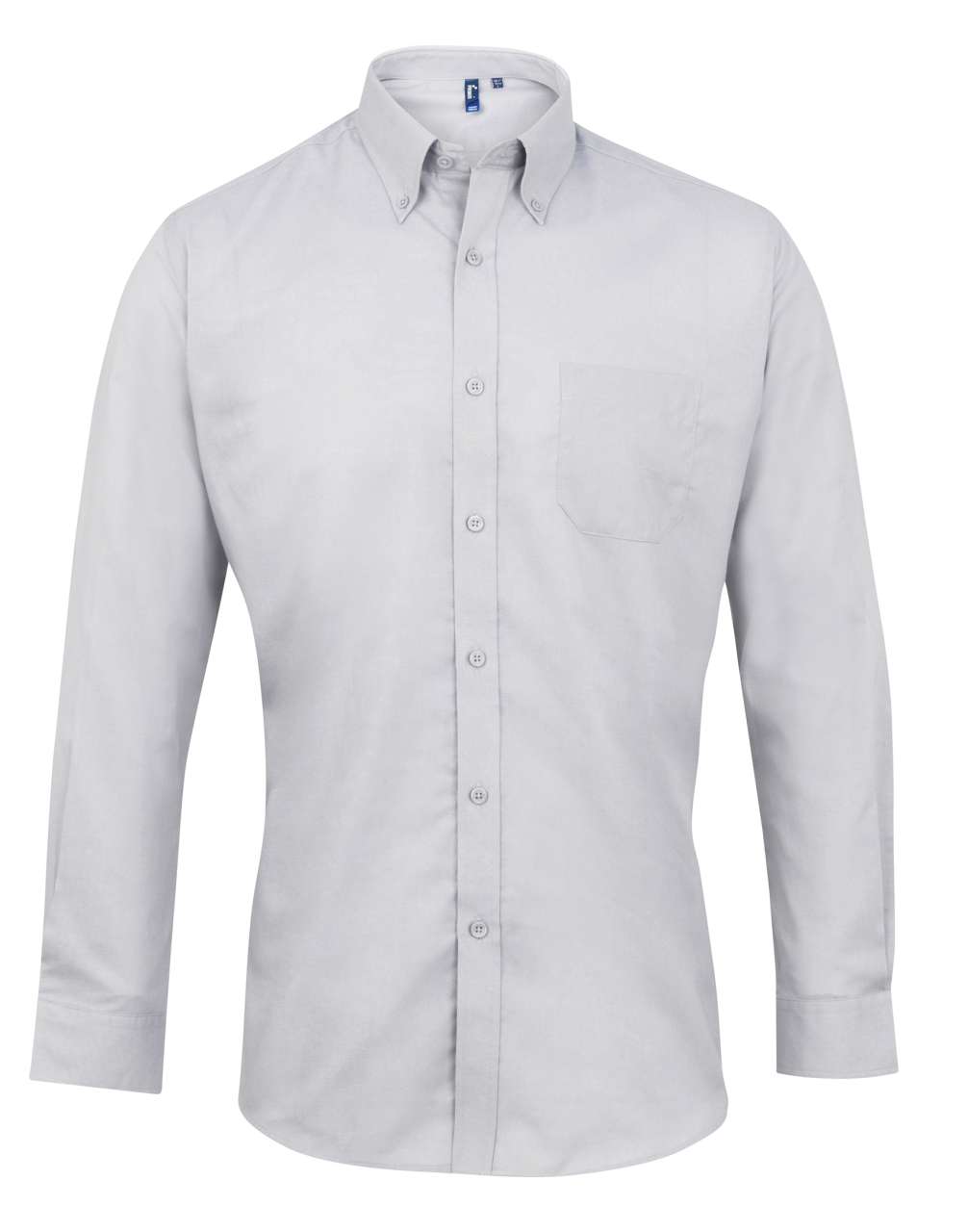 MEN’S LONG SLEEVE SIGNATURE OXFORD SHIRT - Silver - Main