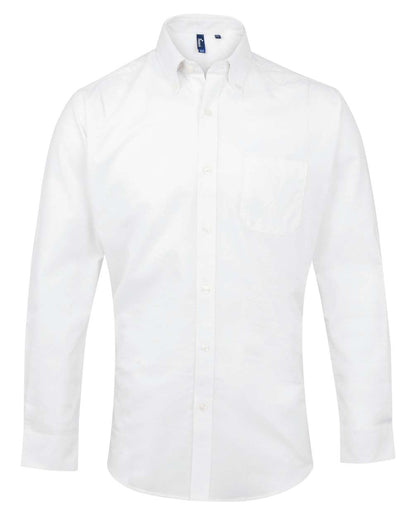 MEN’S LONG SLEEVE SIGNATURE OXFORD SHIRT - White - Main