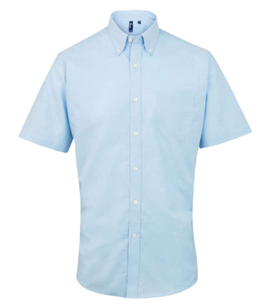 MEN’S SHORT SLEEVE SIGNATURE OXFORD SHIRT - Light Blue - Main