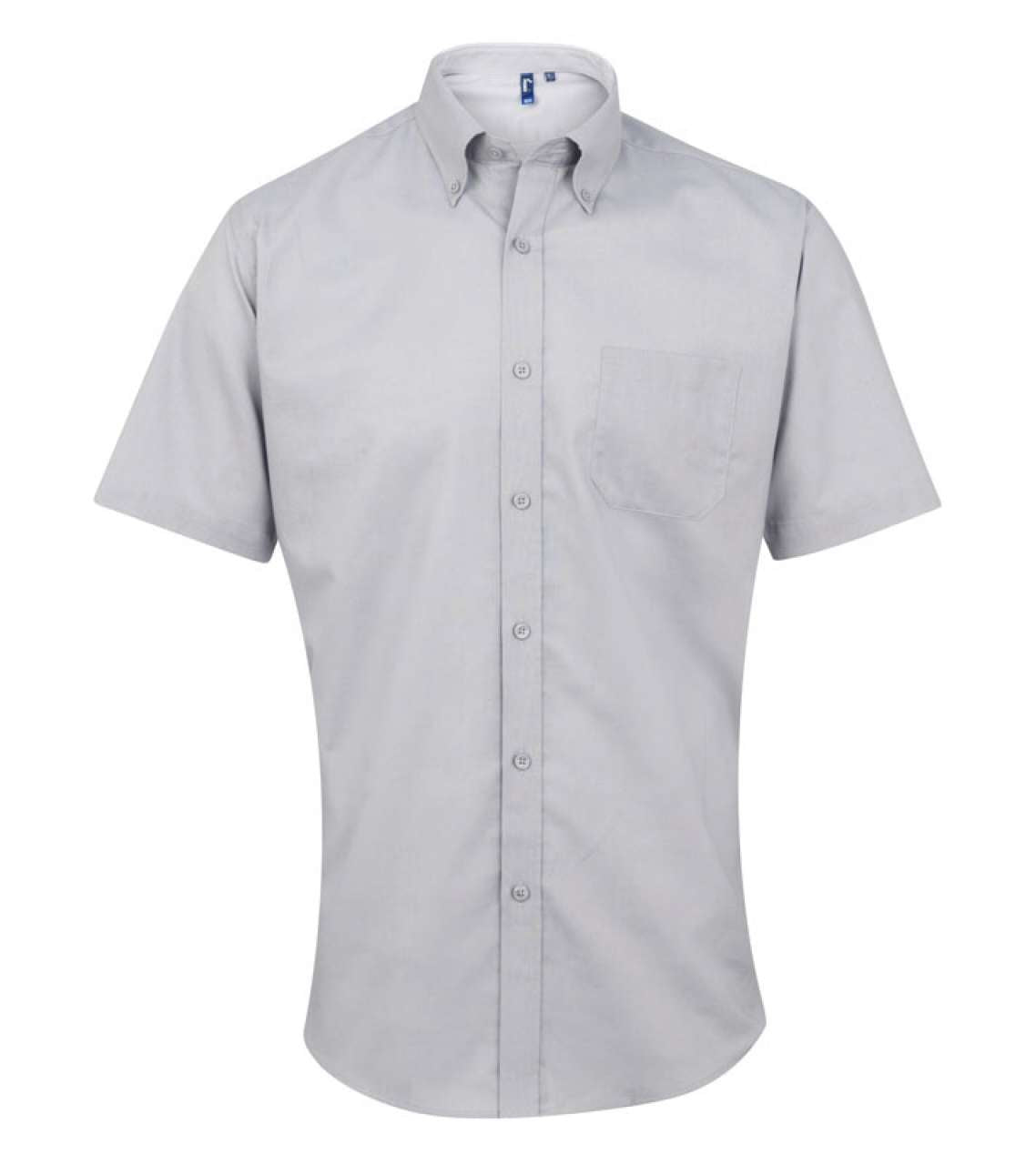 MEN’S SHORT SLEEVE SIGNATURE OXFORD SHIRT - Silver - Main