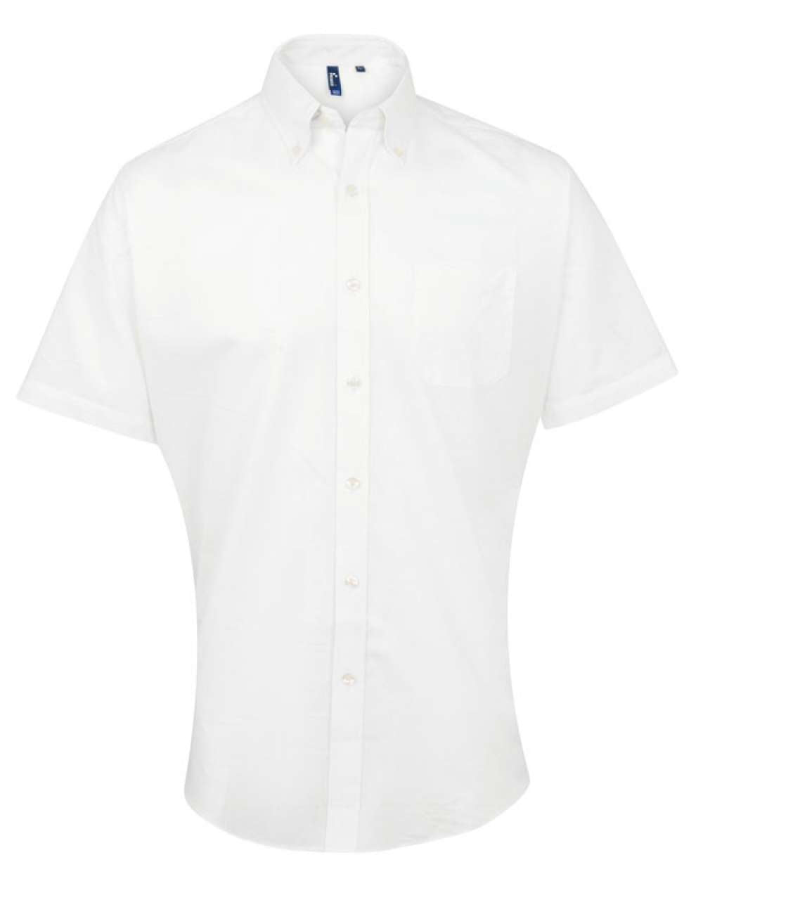MEN’S SHORT SLEEVE SIGNATURE OXFORD SHIRT - White - Main