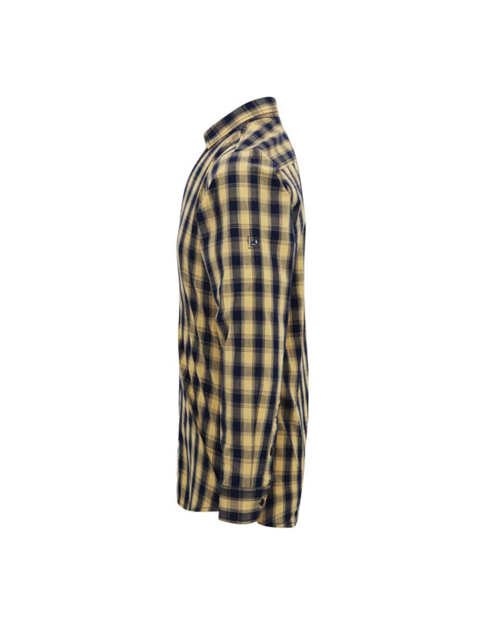 'MULLIGAN' CHECK - MEN'S LONG SLEEVE COTTON SHIRT - Camel/Navy - Additional