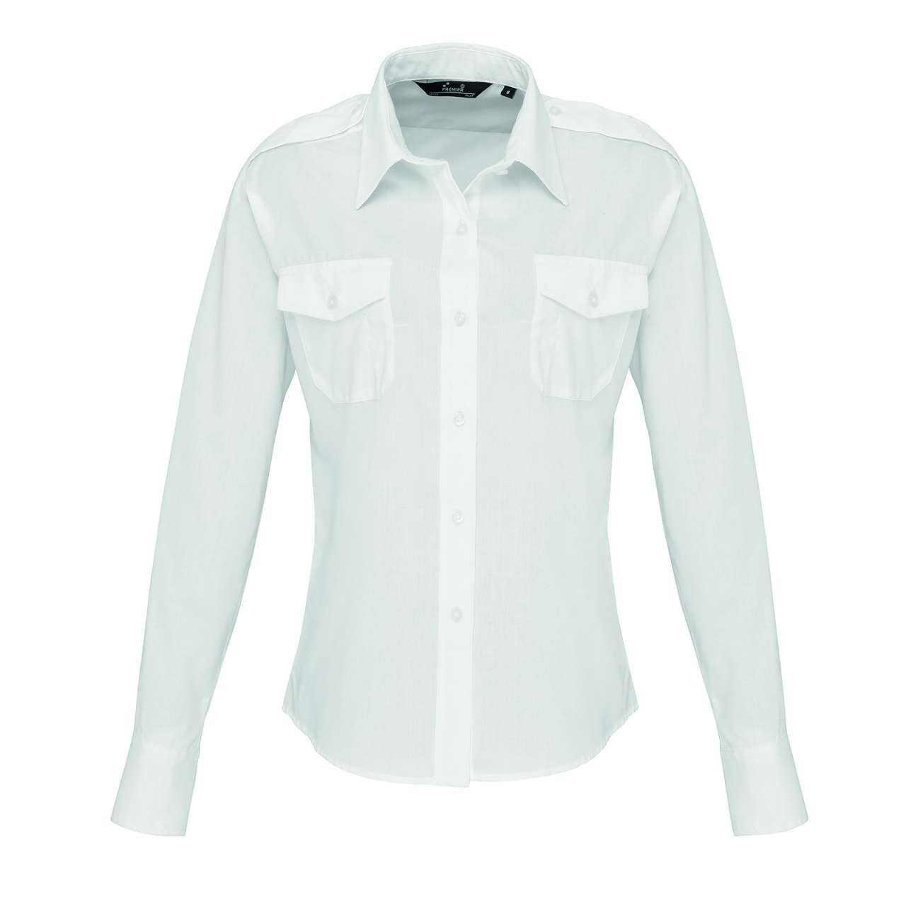 WOMEN'S LONG SLEEVE PILOT SHIRT - White - Main