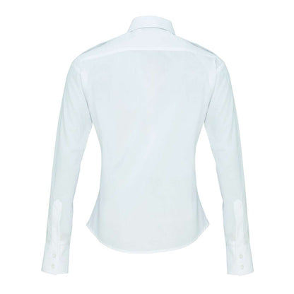 WOMEN'S LONG SLEEVE PILOT SHIRT - White - Additional