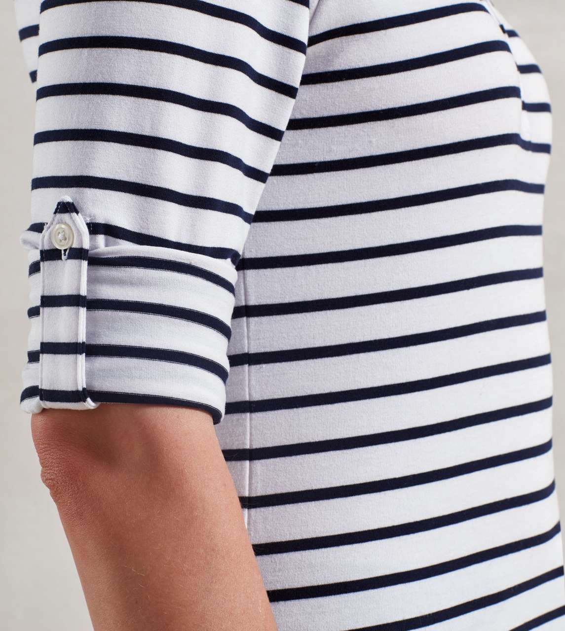 WOMEN'S LONG JOHN ROLL SLEEVE TEE - Indigo - Additional