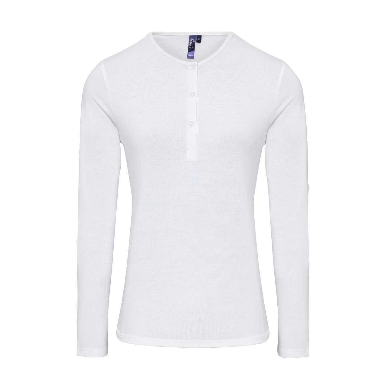 WOMEN'S LONG JOHN ROLL SLEEVE TEE - White - Main