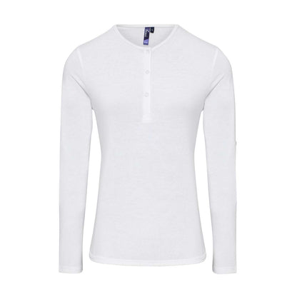 WOMEN'S LONG JOHN ROLL SLEEVE TEE - White - Main