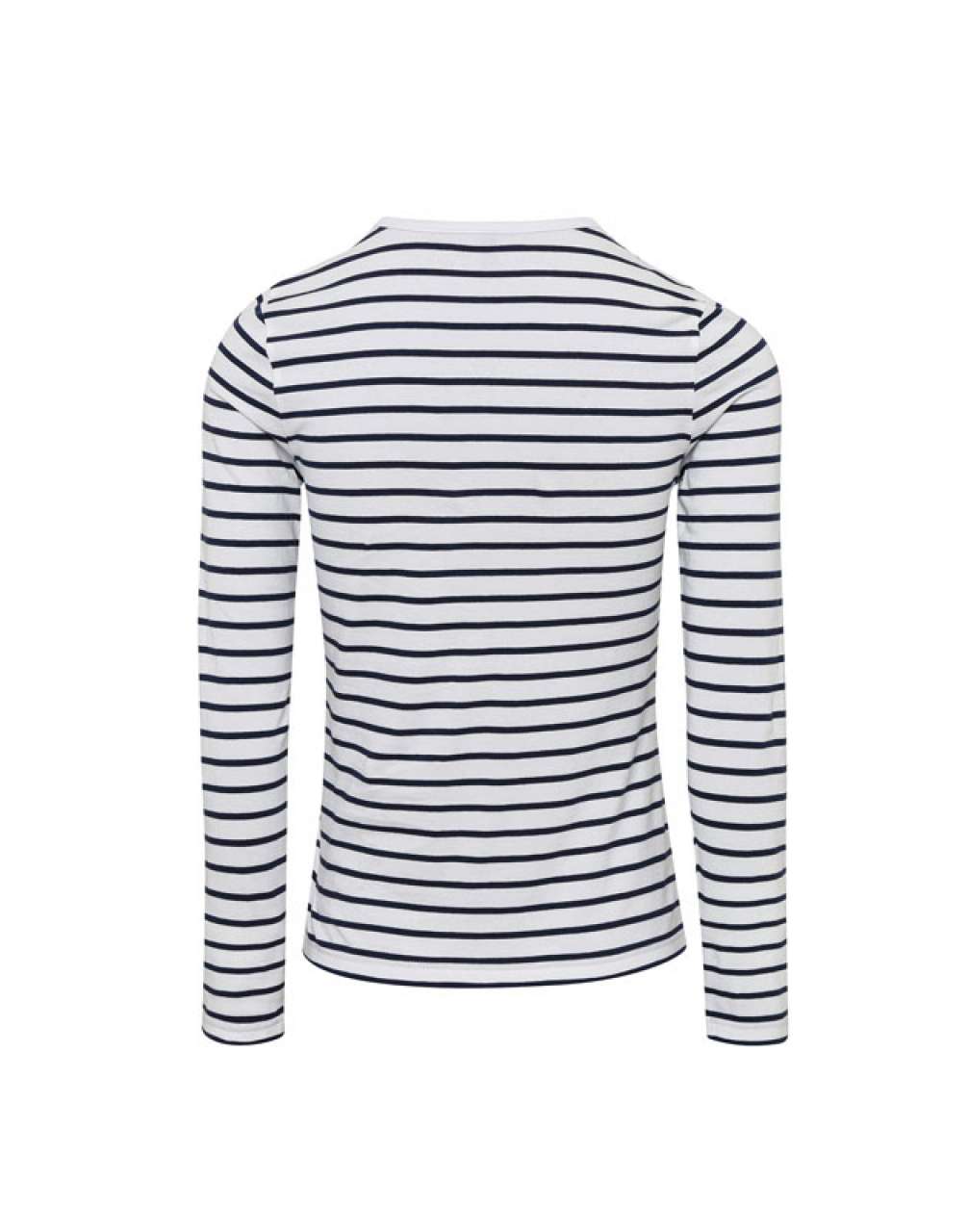WOMEN'S LONG JOHN ROLL SLEEVE TEE - White/Navy - Main