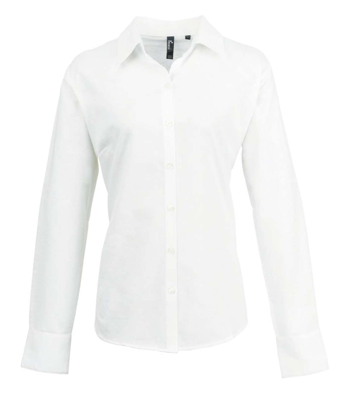 WOMEN'S LONG SLEEVE SIGNATURE OXFORD BLOUSE - White - Main