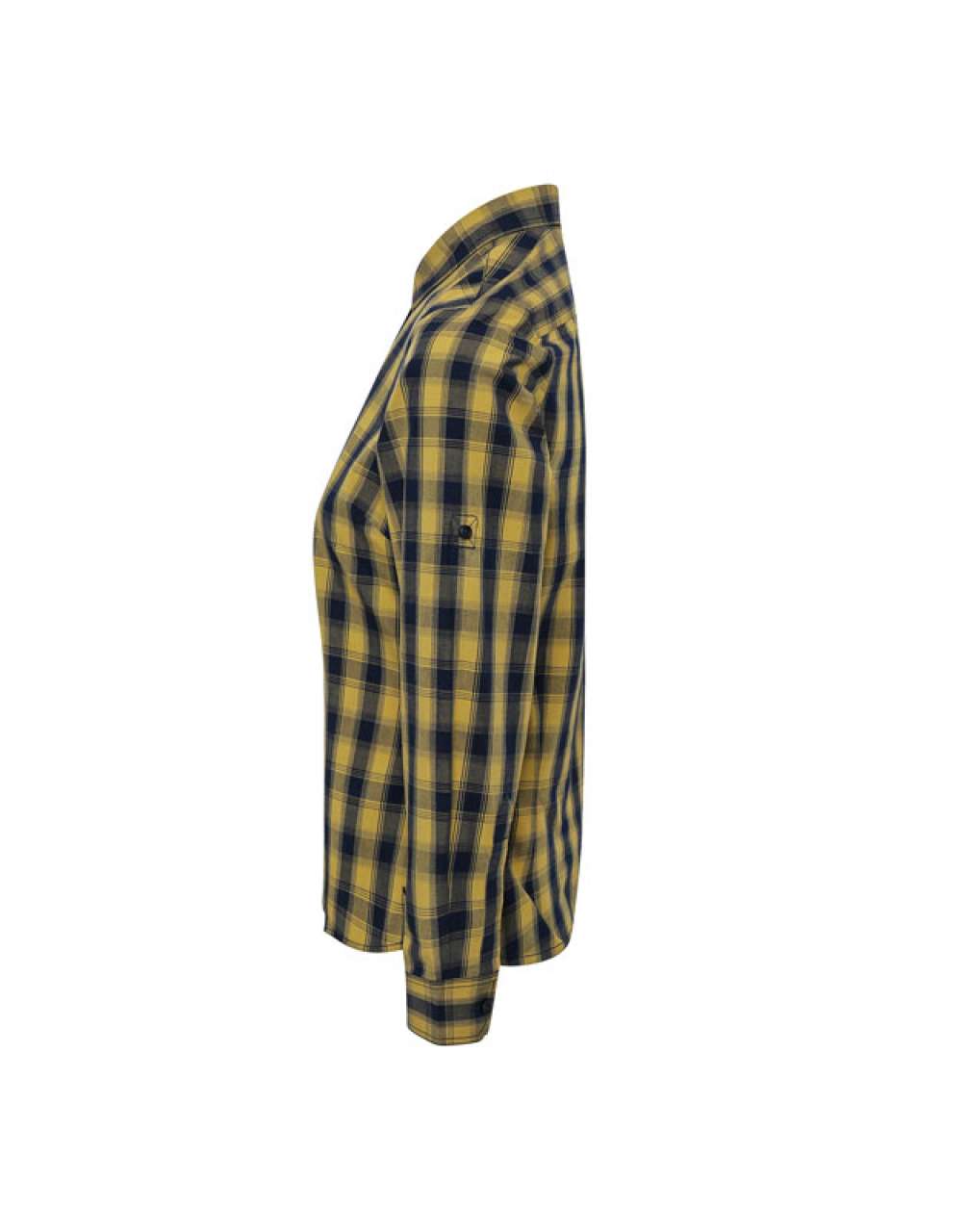 'MULLIGAN' CHECK - WOMEN'S LONG SLEEVE COTTON SHIRT - Camel/Navy - Additional