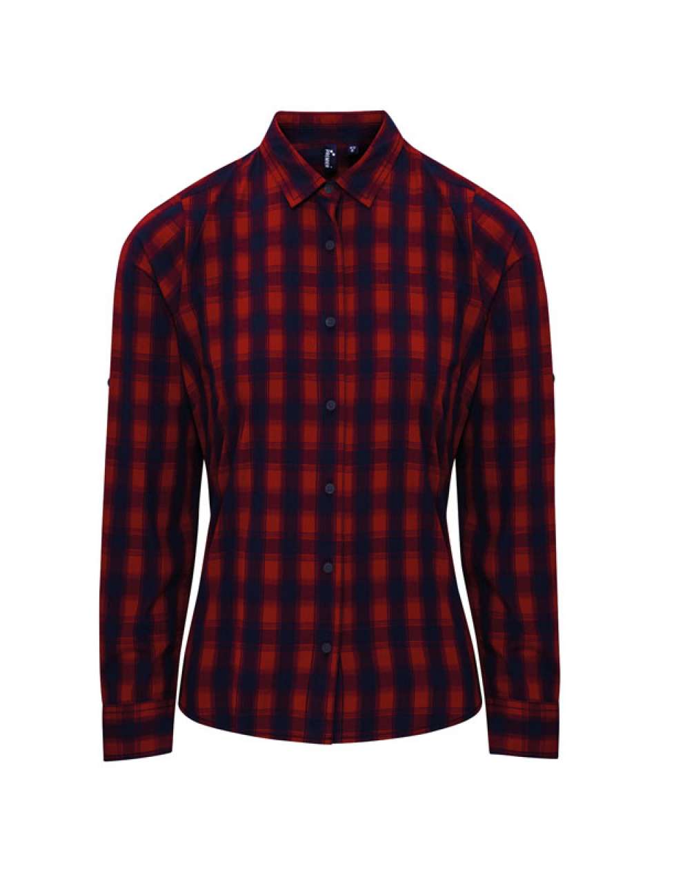'MULLIGAN' CHECK - WOMEN'S LONG SLEEVE COTTON SHIRT - Red/Navy - Additional