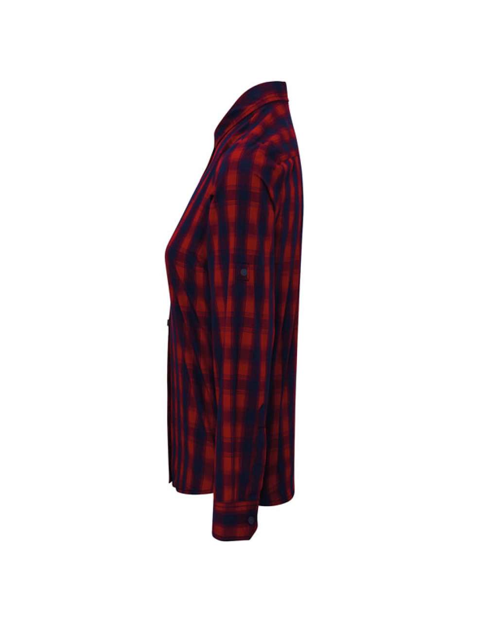 'MULLIGAN' CHECK - WOMEN'S LONG SLEEVE COTTON SHIRT - Red/Navy - Additional