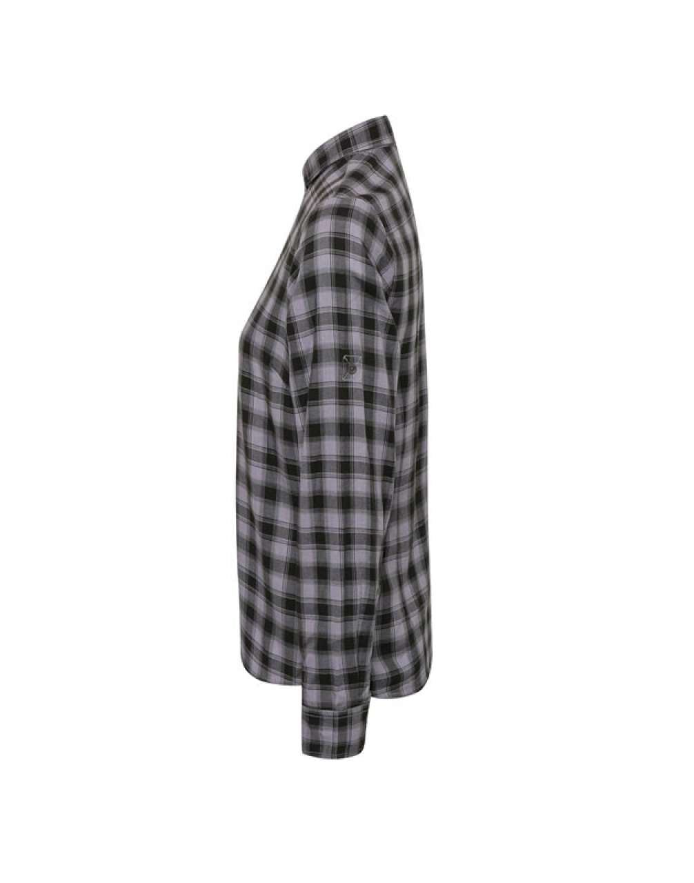 'MULLIGAN' CHECK - WOMEN'S LONG SLEEVE COTTON SHIRT - Steel/Black - Additional